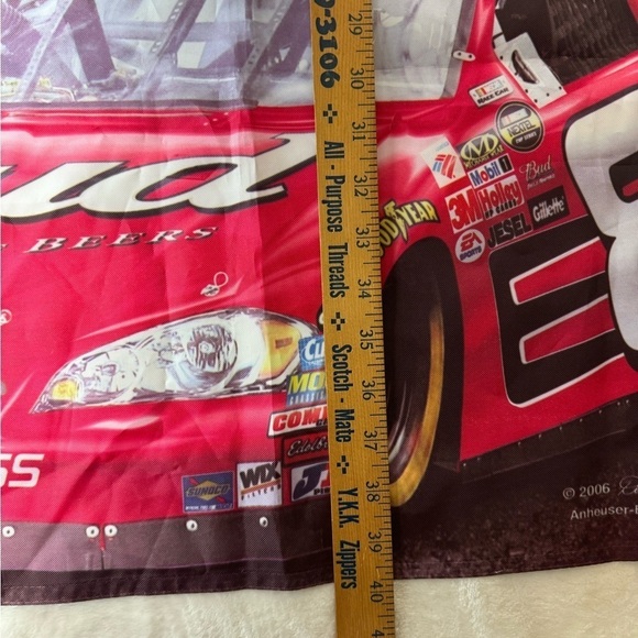 Dale Earnhardt Jr. Flag NASCAR outdoor indoor Budweiser 8 40x28 - Picture 5 of 9